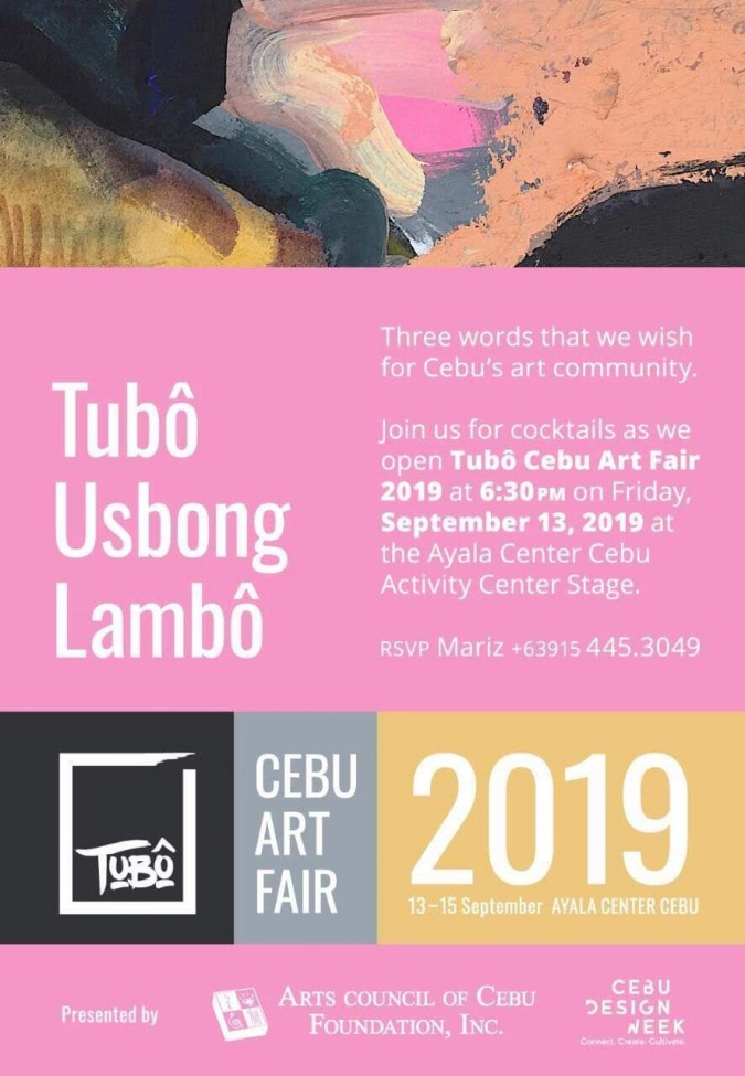Tubô Cebu Art Fairのお知らせ